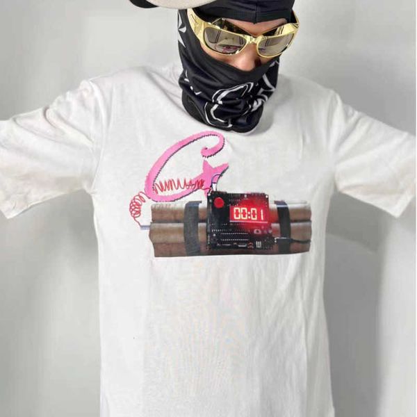 

american fashion sweatshirt mens hip hop short sleeve designer clothing cotton tshirt men women tee bomb printing tees, White;black