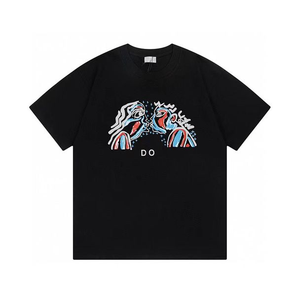 

men's t-shirt fashion casual luxury round neck short sleeve summer breathable soft comfortable designer women's t-shirt, White;black