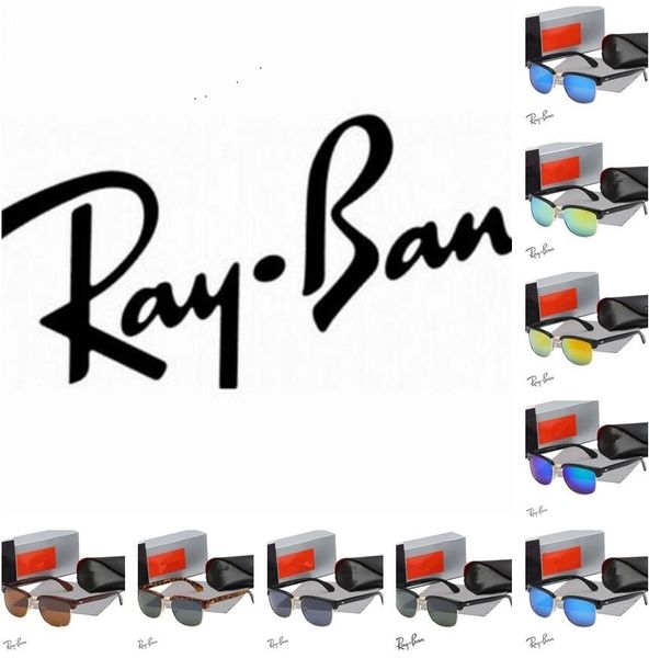 

2023 brand men women sunglasses rays bans designer eyeglasses retro polarized goggle pilot beach uv400 eyewear metal frame driving sun glass, White;black