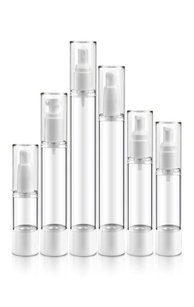 

empty plastic cosmetic bottle refillable portable mini travel perfume bottle airless pump vacuum liquid bottles 15ml 30ml 50ml3237311