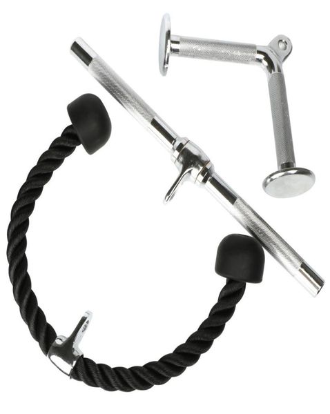 

tricep lat rope straight bar v shape barbell cable attachment4317810