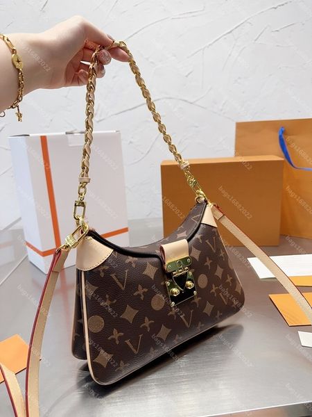 

10a real cowhide twinny croissant bag women one shoulder crossbody bag designer bag handbag canvas with leather trim leather bags chain bag