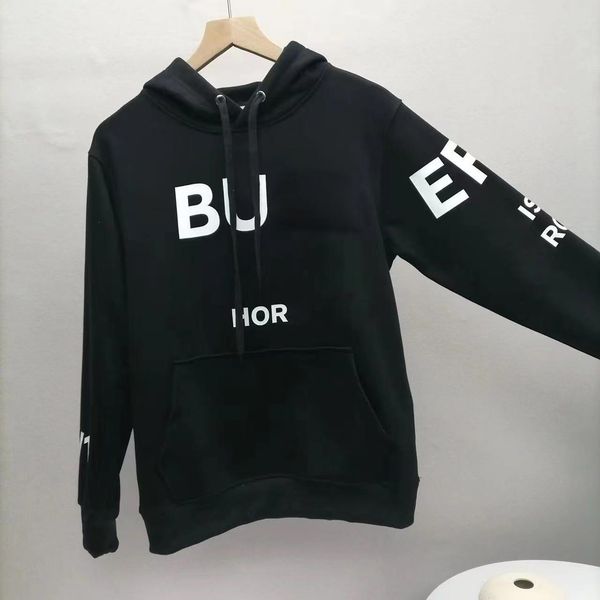

2023 europe classic hoodie plus size winter fashion men uk high street cotton pullover hooded sweatshirt fall/winter fried street poster let, Black;brown