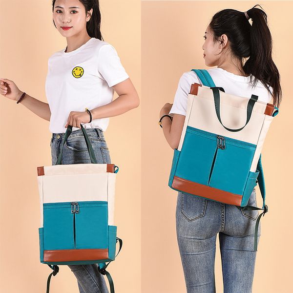 

designer bag oxford waterproof women backpack laplarge capacity shoulder bags female backpack brand satchel travel bag