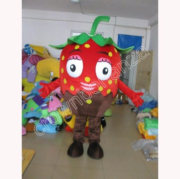 

strawberry mascot costume fancy dress carnival custom fancy costume plush costume, Red;yellow