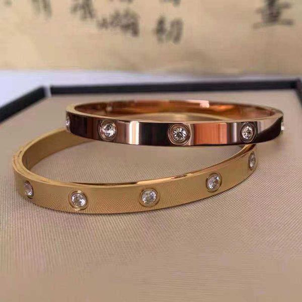 

eller titanium steel synthetic zircon bracelet classic love jkdx, Black