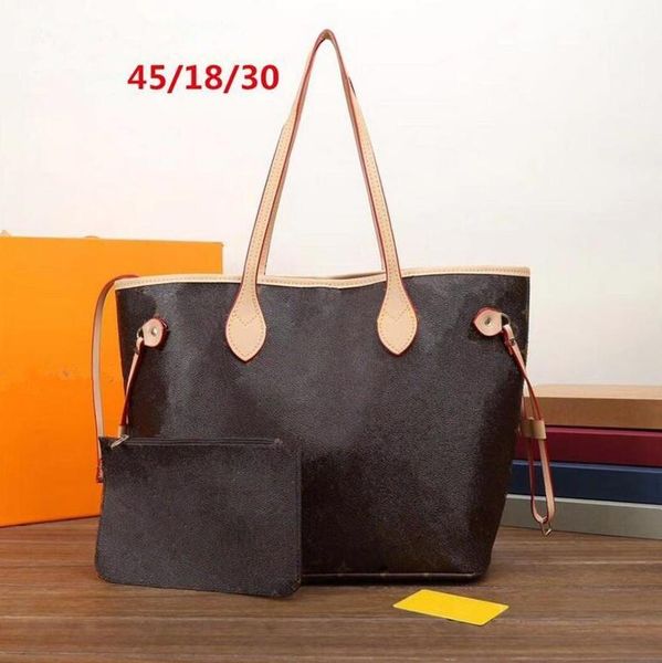 

1 -1fashion 2pcs totes woman women luxurys designers bags pu leather handbags messenger crossbody shoulder bag wallet lady clutch vovs