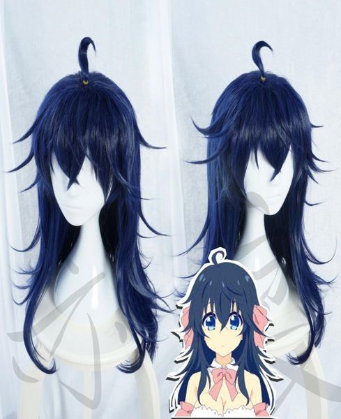 

there is never a girl onlinetamaki ako dark blue long cosplay full wig8829353, Black