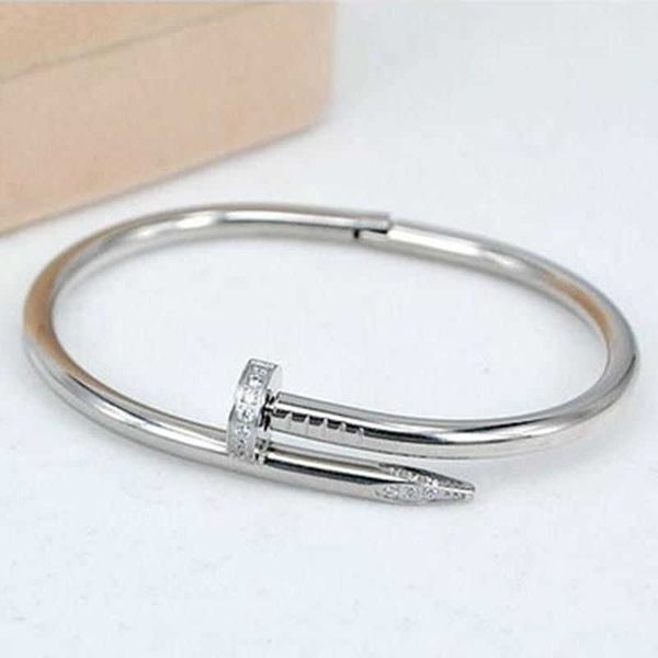 

original products seiko high setting beauty shining diamond nail bracelet with network red star same style titanium steel colorless commuter, Black