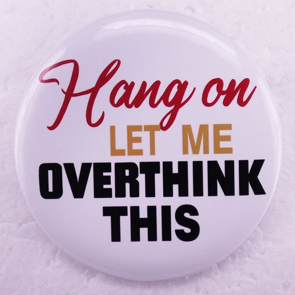 

overthink tinplate brooch cute anime movies games hard enamel pins collect cartoon brooch backpack hat bag collar lapel badges, Blue
