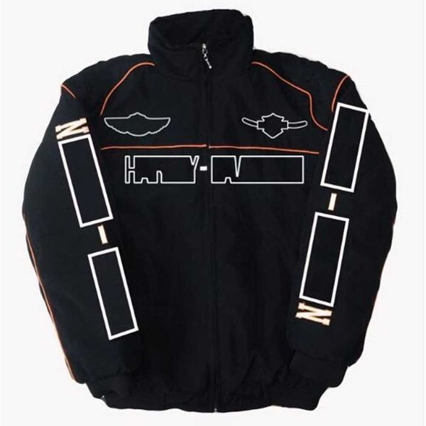 

spot sale new f1 racing jacket full embroidery team cotton padded 9k27, Black;brown
