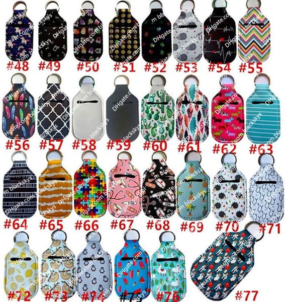 

customize neoprene hand sanitizer bottle holder keychain bags 30ml 1036cm sanitizer key rings hand soap bottle holder with keych5477337, Silver