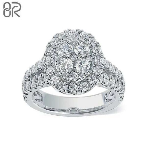

wholesale lab grown diamond wedding engagement ring fast delivery round brilliant cut 10k 14k 18k gold women rings jewelry, Silver