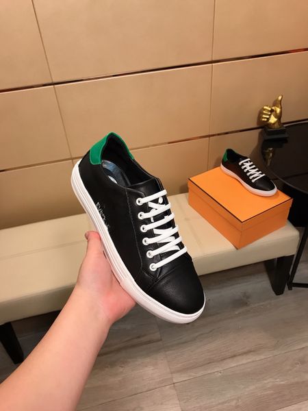 

design quality brand casual shoes breathe oblique embroidery technology luxury casual shoe fashion dress shoes hy002, Black