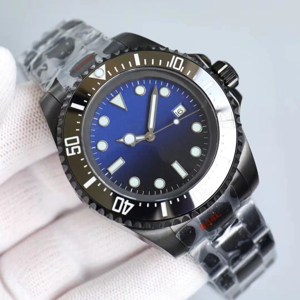 

mens watch automatic mechanical watches luxury designer watch size 44mm rubber stainless steel strap waterproof sapphire glass adjusting buc, Slivery;brown