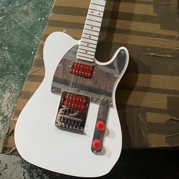 

electric guitar turner lock, gloss, white and red binding, 6 strings, oem, ing