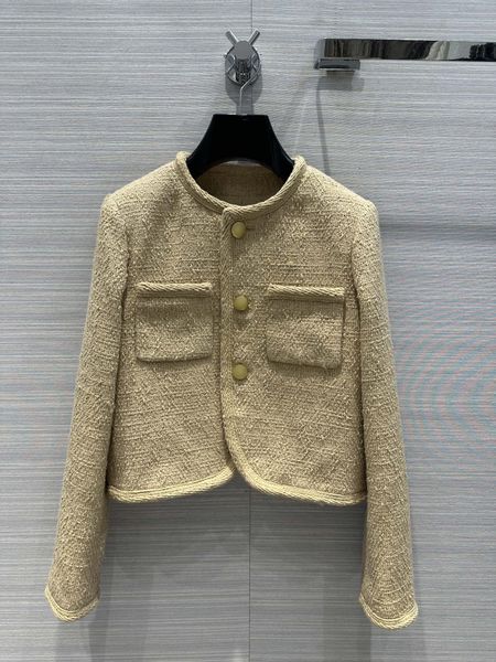 

milan runway jackets 2023 new autumn winter o neck long sleeve brand same style coats women's designer 0618-2, Black;brown