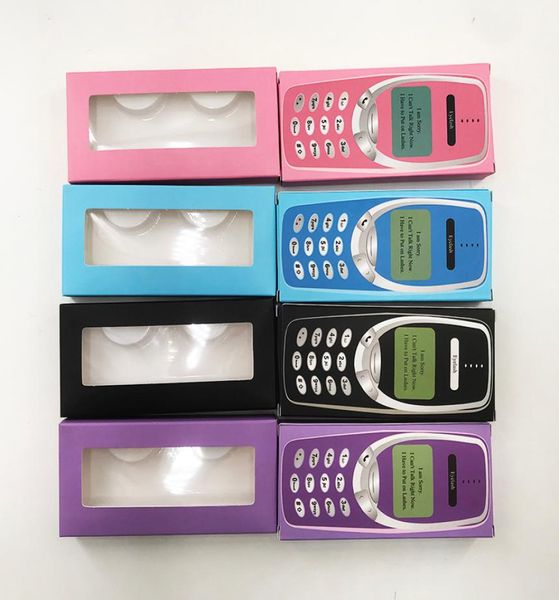 

new arrival phone paper eyelash packaging box 3d 5d 25mm mink eyelashes custom private label packaging box8647052