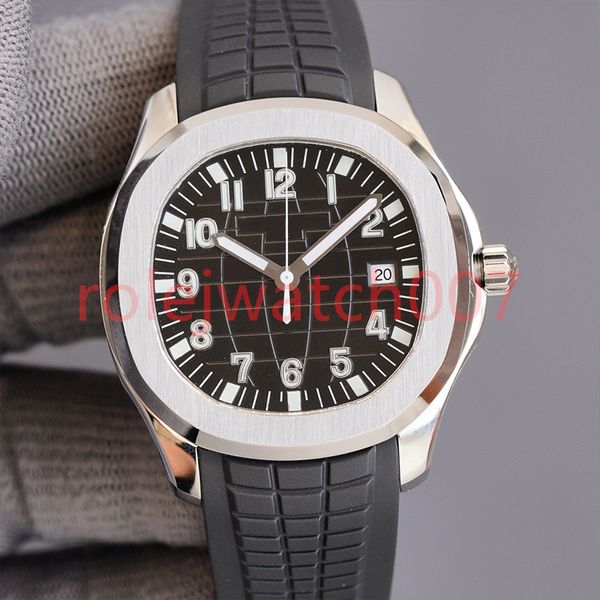 

mens watches elegant movement automatic movement 40mm comfortable rubber strap waterproof luminous dhgate wristwatches montre de luxe jason, Slivery;brown