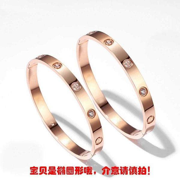 

designer new titanium steel bracelet women's ins fashion handwear small design rose gold inlaid diamond mesh red non dropping color cli, Black
