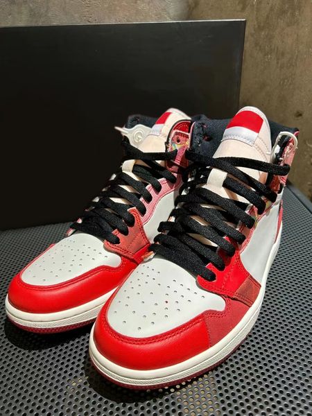 

designer new basketball shoes outdoor sandals authentic jumpman 1 1s high og spiders man 2.0 across the verse sports sneakers trainers mens, Black