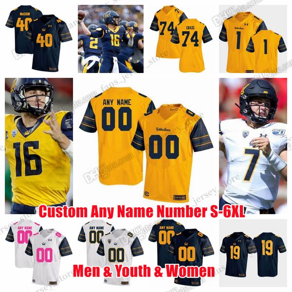 

custom s-6xl california golden bears college football jerseys jared goff johnson millner jensen ott stovall rodgers lynch crawford forrest a, Black