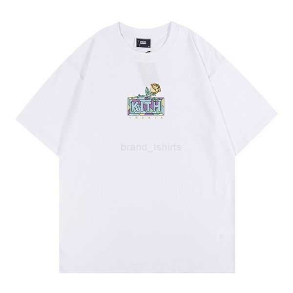 

mens designer t shirt kith t shirt women oversized t shirt summer letter printed lettering 100% cotton fashion man t-shirt kith short sleeve, White;black