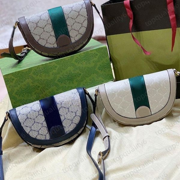 

designer bag men and women retro shoulder bag fashion half moon bag classic leather bag mini portable shoulder bag