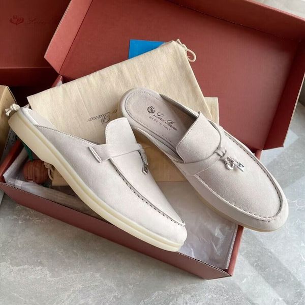

summer charms walk men loafers shoes slip on lp flat low suede cow leather oxfords flats loro&piana moccasins rubber sole gentleman party wa, Black