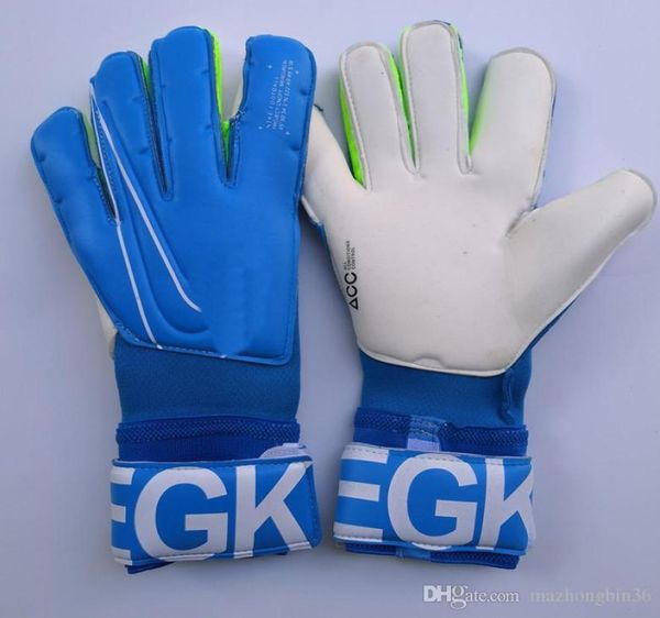 

2019 real logo letter vg3 soccer goalkeeper gloves original goal keeper gloves goalie football bola de futebol gloves luva de gole5311379, Black