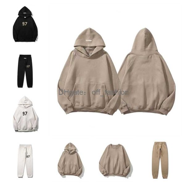 

ess warm hoody hooded hoodies sweatshirt designer mens womens fashion streetwear pullover sweatshirts loose hoodeds lovers clothing, Black