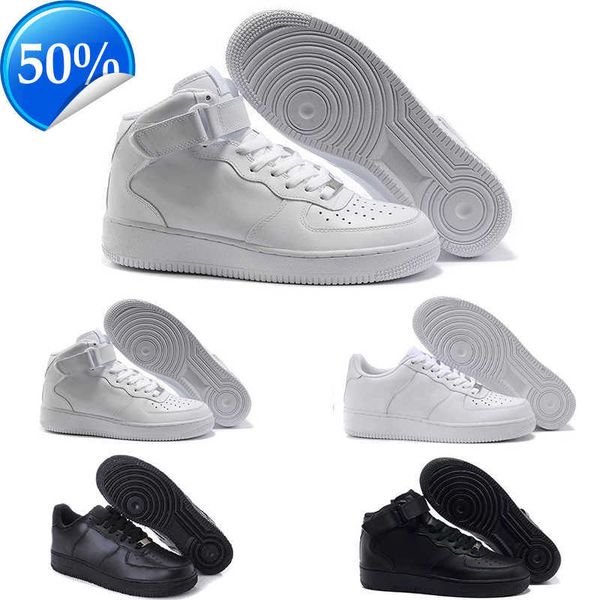 

brand discount one 1 air''forces 1 white af1 low airforce men women shoes flyline running shoes sports skateboarding ones shoes hi, Black