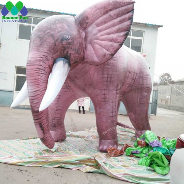 

outdoor 5m16ft customized large inflatable elephant cartoon animal model for circus decoration parade event advertising