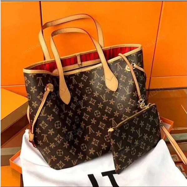 

bag 2pcs set women bags handbag shoulder messenger classic style fashion composite lady clutch the tote louiseitys purse viutonitys