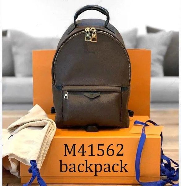 

1 -1women Luxury Brand Shoulder Bags Designer Shopping Palm Springs Mini Backpack Shcool Bag Travel Messenger Bags Purse M44873 Wal NjHB, Sku_black flower mini(5)