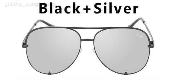 

quay sunglasses for women men designer ladies pilot sunglasses women goggle gradient sun glasses for women female high key shades uv400 10m1, White;black