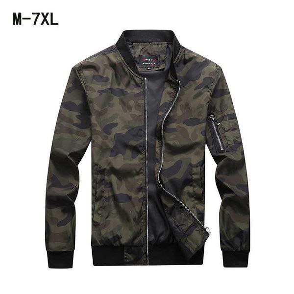 

men's jacket men's large camouflage jacket pilot jacket casual sports baseball jacket, Black;brown