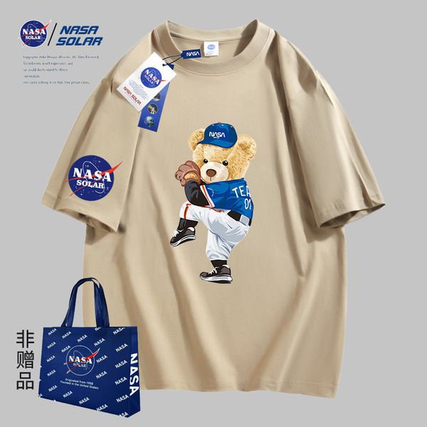 

nasa designer t-shirt casual mms t shirt with pattern print short sleeve for sale luxury mens hip hop clothing asian size s-4xl nasa t, White;black
