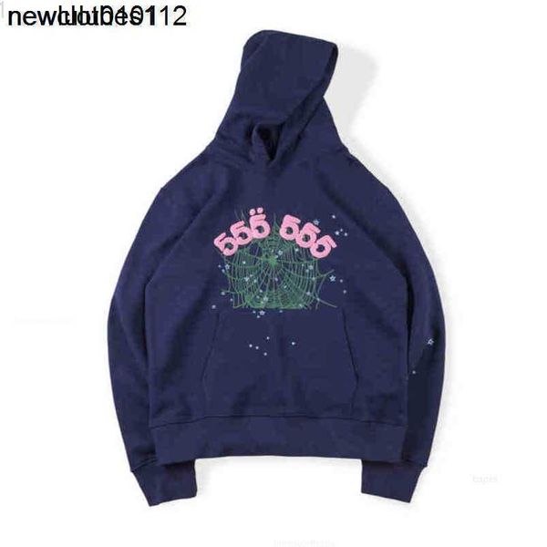 

men's hoodies sweatshirts 23ss designer vintage luxe fashion spider hooded pullover red sp5der young thug 555 angel hoodie men shoe pri, Black