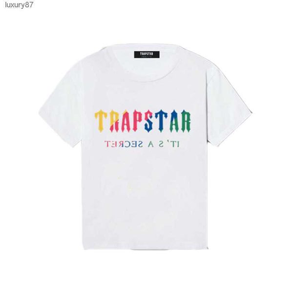 

trapstar secret casual t-shirt men summer o-neck short sleeve breathable personality style version streetwear soft cotton brand male, White;black