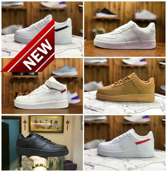 

classic forces men skateboards shoes af1 low airforce air''forces 1 white one 1 knit euro mens high women all black red leather de