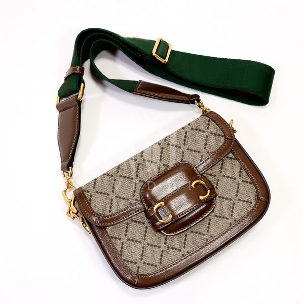

designer handbag classic shoulder bag ladies double shoulder strap crossbody bag mini retro chain shoulder bag flap horsebit buckle saddle b