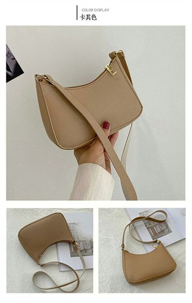 

new handle bag women retro handbag pu leather shoulder totes underarm handle bag female small subaxillary bags clutch a219
