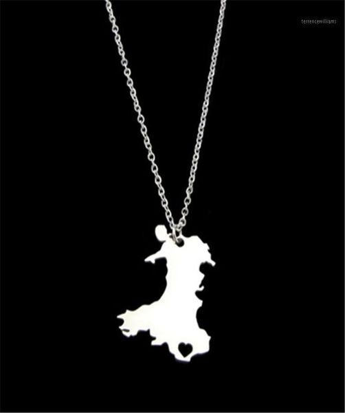 

selling stainless steel wales map pendant necklace openwork women pendant necklace gifts12284297, Silver