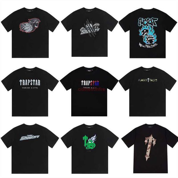 

designer fashion clothing tees tsihrts shirts trendy trapstar flame dice hd printed short sleeve relaxed round neck tshirt rock hip hop cott, White;black