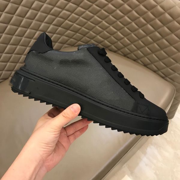 

luxurys designer women shoe italy sneaker low casual shoes rubber outsole mens printed calf leather classic trainers rda094, Black