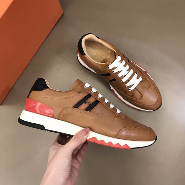 

2023 designer sneakers white leather calfskin casual shoes calfskin platform trainer technical shoe knit retro patchwork sneaker dress shoes, Black