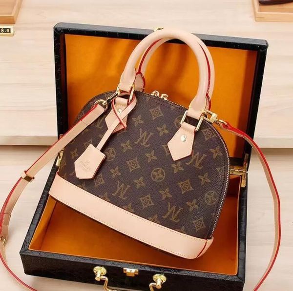 

1 -1alma bb ladies cosmetic crossbody bags women shoulder bags luxurys designers bag leather handbags shell wallet purse tote cyen