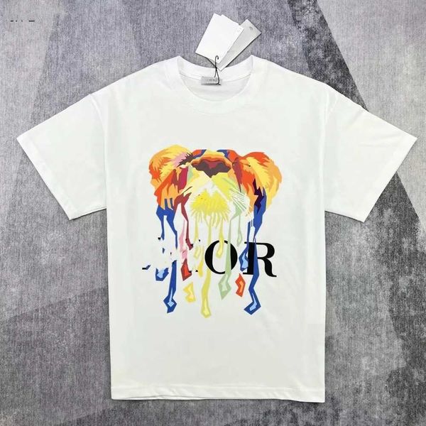

2023 summer fashion clothes size screen print t shirts men, White;black