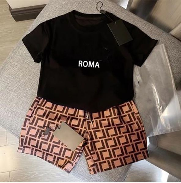 

baby set kid sets toddler t shirt 2pics kids designer tshirt for children clothing boys girls short sleeve luxury summer button lapel khaki, White
